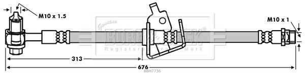 BORG & BECK Pidurivoolik BBH7736